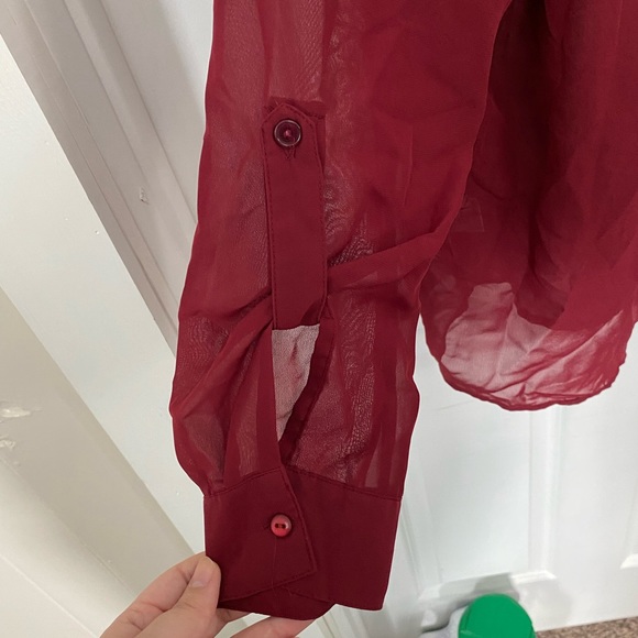 Nollie sheer button up blouse - Picture 3 of 4